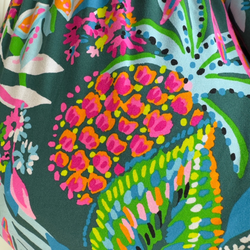 NWT Lilly Pulitzer Sz XS Chiara Tiered Dress Multi Sunshine Jungle - Picture 9 of 11